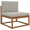 vidaXL Vankúš na vonkajšiu pohovku Polyester Sivá 80 x 80 cm