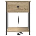 vidaXL Nočný stolík 2 ks Sonoma dub 42 x 41 x 56 cm Kompozitné drevo