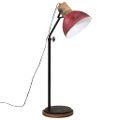 vidaXL Podlahová lampa 25 W šmuhovaná červená 30x30x100-150 cm E27