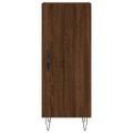 vidaXL Komoda hnedý dub 34,5x34x90 cm spracované drevo