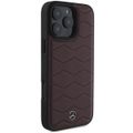 Puzdro Mercedes pre iPhone 16 Pro Max 6,9" MEHCP16X23RWRSR Hardcase MB Waves Koža červená