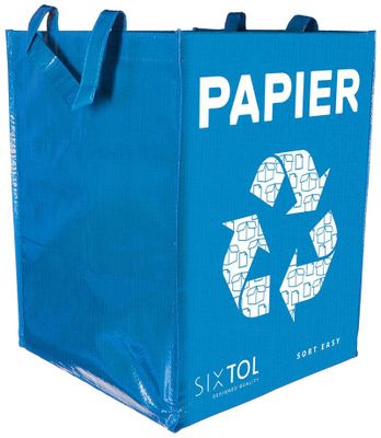 Taška na triedený odpad SORT EASY PAPIER, 30x30x40cm, 36l SIXTOL