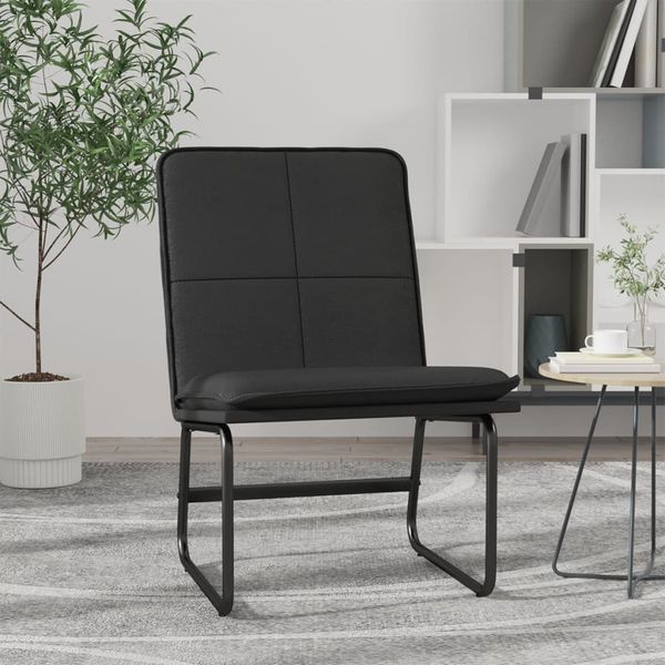 vidaXL Kreslo čierne 54x75x76 cm umelá koža