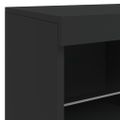 vidaXL Komoda s LED svetlami čierna 81x37x67 cm