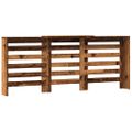 vidaXL Kryt na radiátor staré drevo 205x21,5x83,5 cm kompozitné drevo