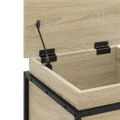vidaXL Úložný box s vekom dub sonoma 40x40x51,5 cm kompozitné drevo