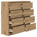 VidaXL Príborník Artisan Dub 100x35x99 cm Engineered Wood