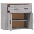 vidaXL Komoda sivý dub sonoma 80x33x70 cm spracované drevo