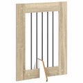 vidaXL Skladacia psia brána so stojanmi 2 ks Dub sonoma 120,5 cm