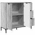 vidaXL Servírovacia skriňa Sivý Sonoma 89,5 x 33 x 82 cm