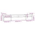 vidaXL TV skrinka s LED svetlami sivá sonoma 240x35x40 cm