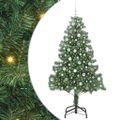 vidaXL Vianočný stromček Zelená 210 cm PVC