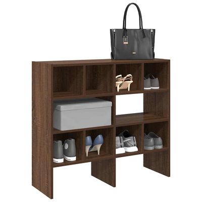 vidaXL Stojany na topánky 2 ks stohovateľné hnedý dub 89,5x30x40 cm