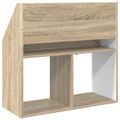 vidaXL Detský regál Sonoma dub 72,5 x 29,5 x 69 cm Kompozitné drevo