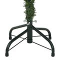 vidaXL Umelý vianočný stromček Zelená a biela 150 cm PVC, kov a plast