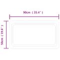 vidaXL LED kúpeľňové zrkadlo 50x90 cm
