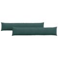 vidaXL Vankúše na pohovku 2 pcs Tmavozelená 200 x 40 cm