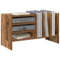 vidaXL Skrinka na gramofónové platne Staré drevo 78,5 x 35 x 45 cm