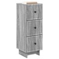 vidaXL Zásuvkový kabinet Sivá sonoma 33 x 34,5 x 90 cm