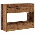 vidaXL Stojan na slnečník Staré drevo 65 x 24 x 50 cm Kompozitné drevo