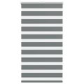 vidaXL Zebra roleta tmavošedá 90x100 cm šírka látky 85,9 cm polyester
