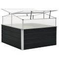 vidaXL Skleník antracitový 100x100x77 cm pozinkovaná oceľ