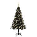 vidaXL Vianočný stromček Čierna 150 cm PVC