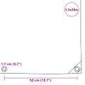 vidaXL Celta 650 g/m², 1,5x20 m, biela