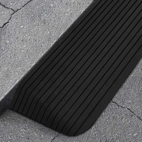 vidaXL Prahové rampy 2 ks 110x41x5 cm guma