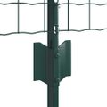 vidaXL Euro oplotenie s pilierom 10 x 0,4 m PVC potiahnutá oceľ Zelená