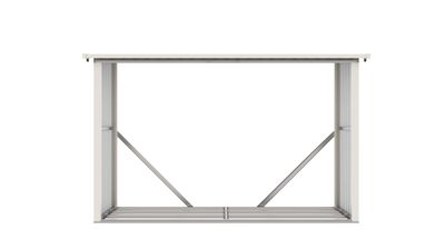 Prístrešok na drevo G21 WOH 335 - 242 x 89 cm, šedý