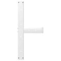vidaXL Nohy k jedálenskému stolu v tvare T, 2 ks, biele, 70x35x(72-73) cm, oceľové