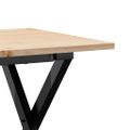 vidaXL Konferenčný stolík v tvare X 100x50x45 cm borovica a oceľ