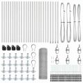 vidaXL Hexagonálne oplotenie s betónovým podstavcom 50 x 0,6 m