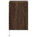 vidaXL TV nástenné skrinky s LED svetlami 2 ks hnedý dub 41x31x45 cm
