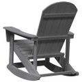 vidaXL Adirondack hojdačka Svetlosivá HDPE