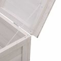 vidaXL Záhradný úložný box biely 50x49x56,5 cm, jedľový masív