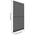 vidaXL Hinged Hmyzová sieť Antracitová a čierna 100 x 215 cm