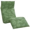 vidaXL Skladacie ležadlo s listovým vzorom 175x54x8,5 cm, oxfordská látka