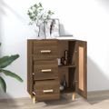 vidaXL Komoda hnedý dub 69,5x34x90 cm spracované drevo