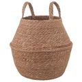 vidaXL Kvetináč s uchami Prírodná Ø 22 x 20 cm 100% Morská tráva