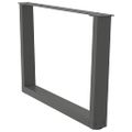 vidaXL Nohy konferenčného stolíka v tvare V, 2 ks, antracitové, 70 x (42-43,3) cm, oceľ