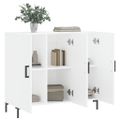 vidaXL Komoda biela 90x34x80 cm kompozitné drevo