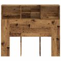 vidaXL Skrinka na čelo postele staré drevo 120x19x103,5 cm komp. drevo