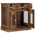vidaXL Nábytok pre psa Staré drevo 80 x 47,5 x 80 cm Kompozitné drevo