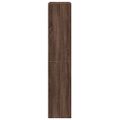 vidaXL Knižnica 4-posch. hnedý dub 143,5x29x143,5 cm kompozitit. drevo