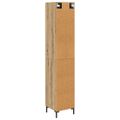 vidaXL Highboard Remeselný dub 34,5 x 34 x 180 cm Kompozitné drevo
