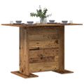 vidaXL Jedálenský stôl 110 x 60 x 75 cm Kompozitné drevo Staré drevo