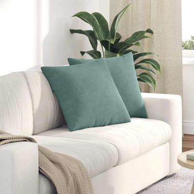 vidaXL Vankúše na pohovku 2 pcs Morská zelená 50 x 50 cm