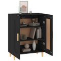 vidaXL Komoda čierna 69,5x34x90 cm spracované drevo